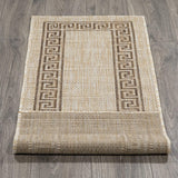 Indoor/Outdoor Bordered Runner Rug