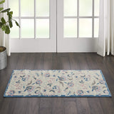 Floral Casual Ivory/Multicolor Area Rug