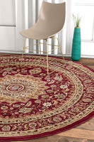 Persian Floral Traditional Medallion Red Oriental Soft Area Rug
