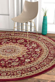 Persian Floral Traditional Medallion Red Oriental Soft Area Rug