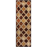 Modern Trellis Coffee Soft Area Rug