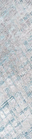 Slant Modern Abstract Gray/Blue Soft Area Rug