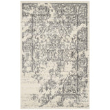 Luxurious Vintage Ivory Silver Area Rugs