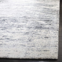Mirage Collection MIR756M Handmade Modern Abstract Viscose Area Rug Blue / Ivory