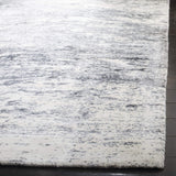 Mirage Collection MIR756M Handmade Modern Abstract Viscose Area Rug Blue / Ivory