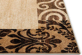 Barclay Vane Willow Damask Beige Modern Area Rug