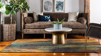 Bright Abstract Multi-color Soft Area Rug