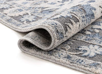 Jenner Grey Oriental Floral Pattern Area Rug