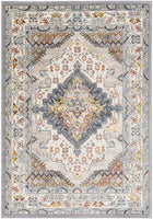 Anja Oriental Medallion Area Rug, Grey