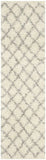 Ivory Grey Soft Plush Area Rug Shag