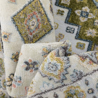 Aryn Green Tribal Medallion Pattern Area Rug