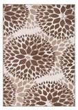 Floral Brown Area Rugs