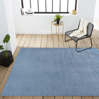 Haze Solid Low-Pile Red Soft Area Rug