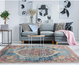Medallion Vintage Boho Soft Area Rug Turquoise