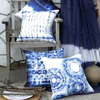 Set of 4 Porcelain Watercolor Printed Decorative Throw Pillow Case Cushion Cover