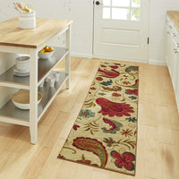 Acres Paisley Floral Soft Area Rug, Beige