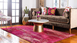 Bright Abstract Pink Magenta Soft Area Rug