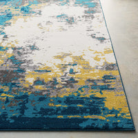 Cantrell Mustard Yellow and Gray Modern Area Rug