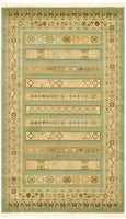 Tribal Pattern Light Green Soft Area Rug