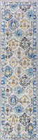 Modern Persian Boho Vintage Trellis Blue/Multi Soft Area Rug,