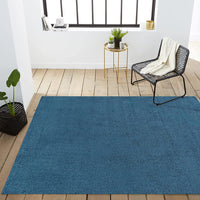 Haze Solid Low-Pile Red Soft Area Rug