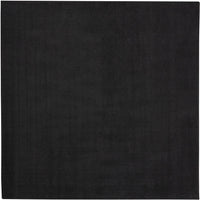 Solid Contemporary Black Indoor/Outdoor Area Rug