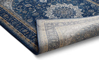 Traditional Vintage Medallion Oriental Blue Area Rug