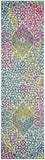 Floral Medallion Ivory Fuchsia Area Rugs