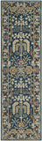 Antiquity Collection Handmade Traditional Oriental Premium Wool Area Rug Dark Blue / Multi