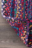 Hand Braided Blue Soft Area Rugs