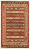 Tribal Pattern Rust Red Soft Area Rug