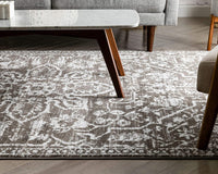 Dazzle DISA Grey Vintage Bohemian Oriental Distressed Area Rug