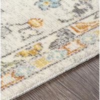 Daphne Outdoor Medallion Soft Area Rug Ivory/Saffron