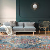 Medallion Vintage Boho Soft Area Rug Turquoise