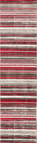 Modern Distressed Geo Stripes Red Area Rug