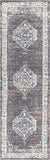 Ankara Vintage Medallion Gray/Ivory Soft Area Rug