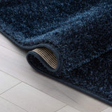 Ciel Indigo Blue Ultra-Soft Multi-Textured Shimmer Pile Area Rug