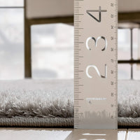 Ciel Light Grey Ultra-Soft Multi-Textured Shimmer Pile Area Rug