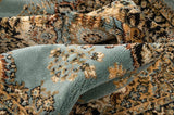 Medallion Oriental Persian Area Rug Blue