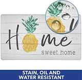 SoHome Cozy Living Anti-Fatigue Kitchen Mat, Kitchen Mats Rug for Floor, Farmhouse Themed-Non Slip, Stain Resistant, Easy Clean, 1/2 Inch Thick Comfort Chef Mat, 18" x 30", Pineapple
