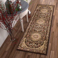 Medallion Brown Oriental Area Rug