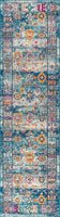 Bohemian FLAIR Boho Vintage Faded Navy/Cream Soft Area Rug