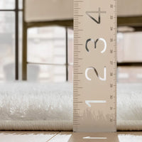 Ciel Ivory Ultra-Soft Multi-Textured Shimmer Pile Area Rug