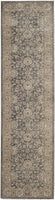 Sofia Collection Vintage Oriental Distressed Soft Area Rug Light Grey / Beige