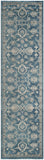 Sofia Collection Vintage Oriental DistressedSoft Area Rug Blue / Beige