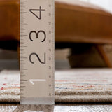 Red Vintage Stripes Pattern Area Rug