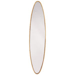 Zuo Envoy Gold 10 1/2" x 46" Oval Wall Mirror