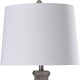Carme Weathered Gray Vase Table Lamp