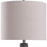 Norport Multi-Color Gray Dappled Pattern Concrete Table Lamp