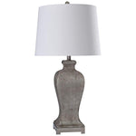 Carme Weathered Gray Vase Table Lamp